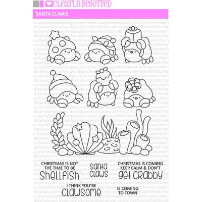 Clearly Besotted Clear Stamps - Santa Claws